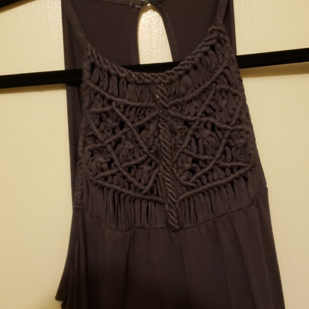 Women's crochet front tank top